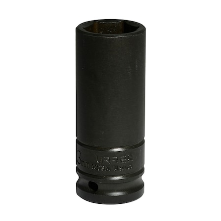 Urrea 1/2" drive, 6-pt deep impact socket 23MM 7323M